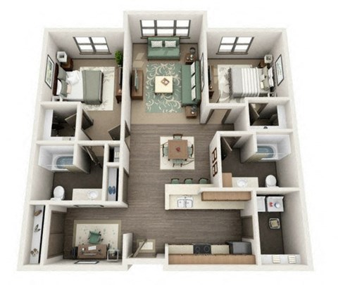 Floor plan at Platform 14, Hillsboro, Oregon